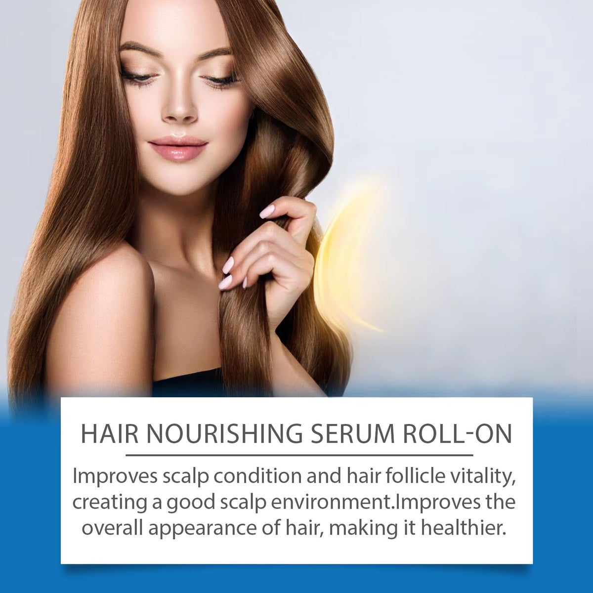 Rosemary Hair Nourishing Serum Roll-On Increase Hair Density Activate Hair Follicles Improve Scalp Health Hair Essence Care