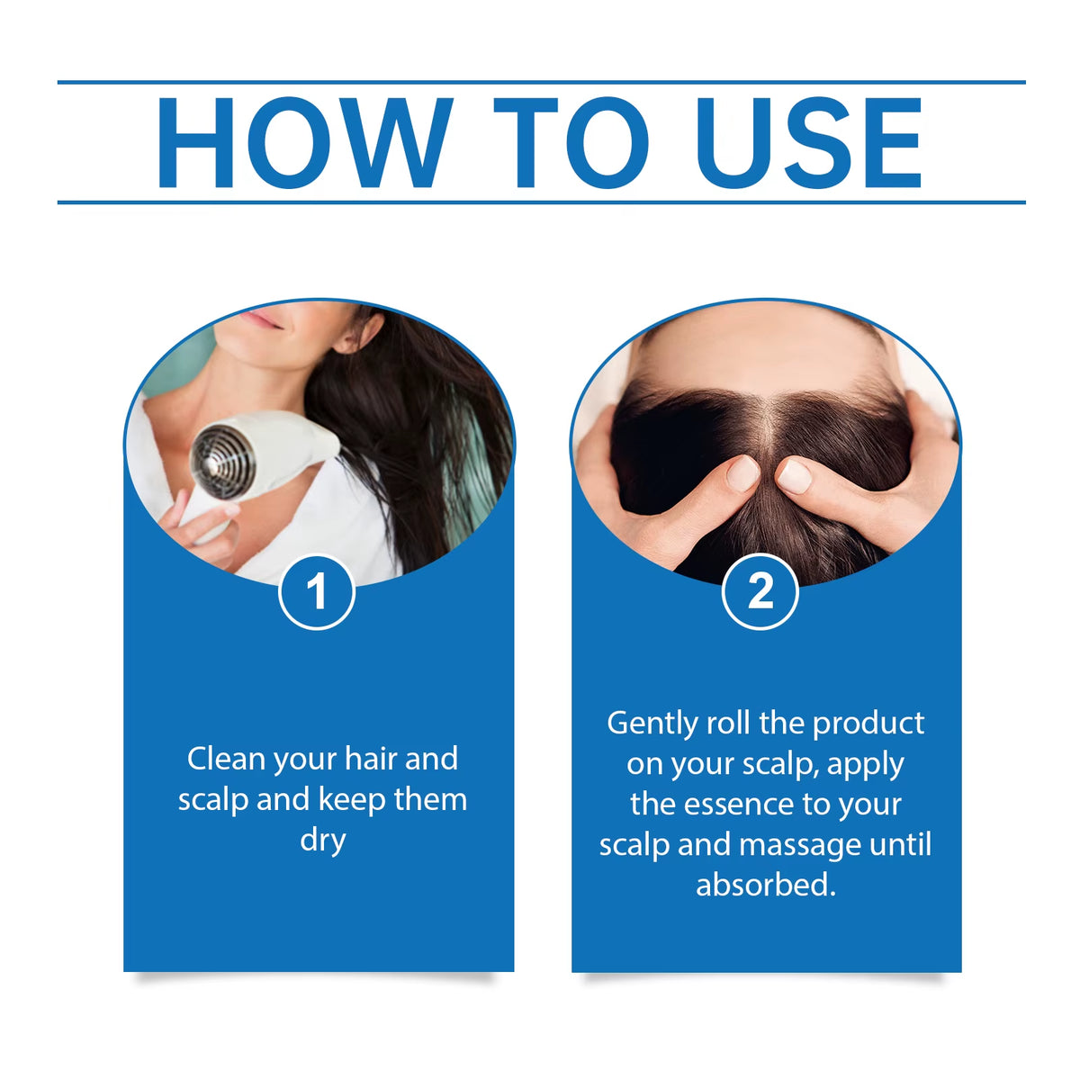 Rosemary Hair Nourishing Serum Roll-On Increase Hair Density Activate Hair Follicles Improve Scalp Health Hair Essence Care
