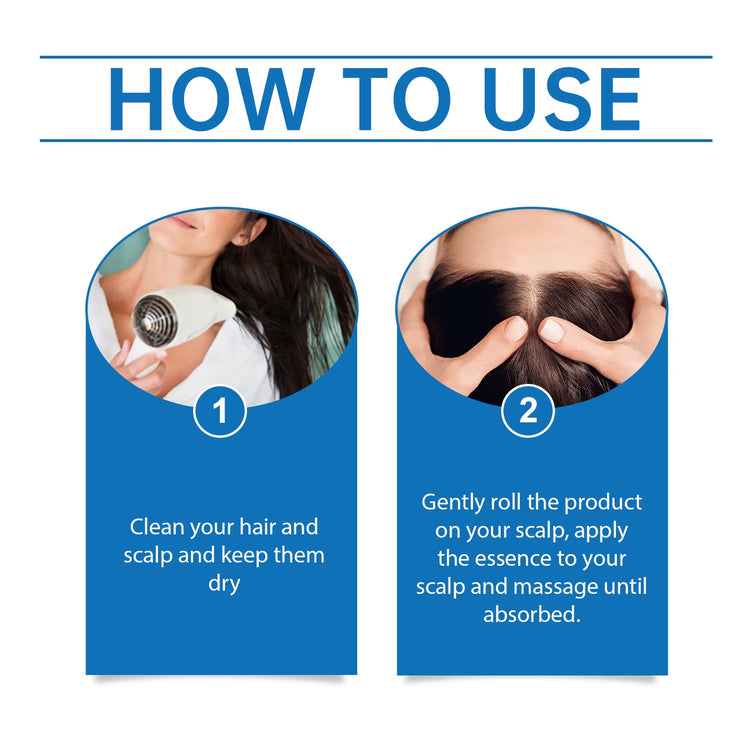 Rosemary Hair Nourishing Serum Roll-On Increase Hair Density Activate Hair Follicles Improve Scalp Health Hair Essence Care