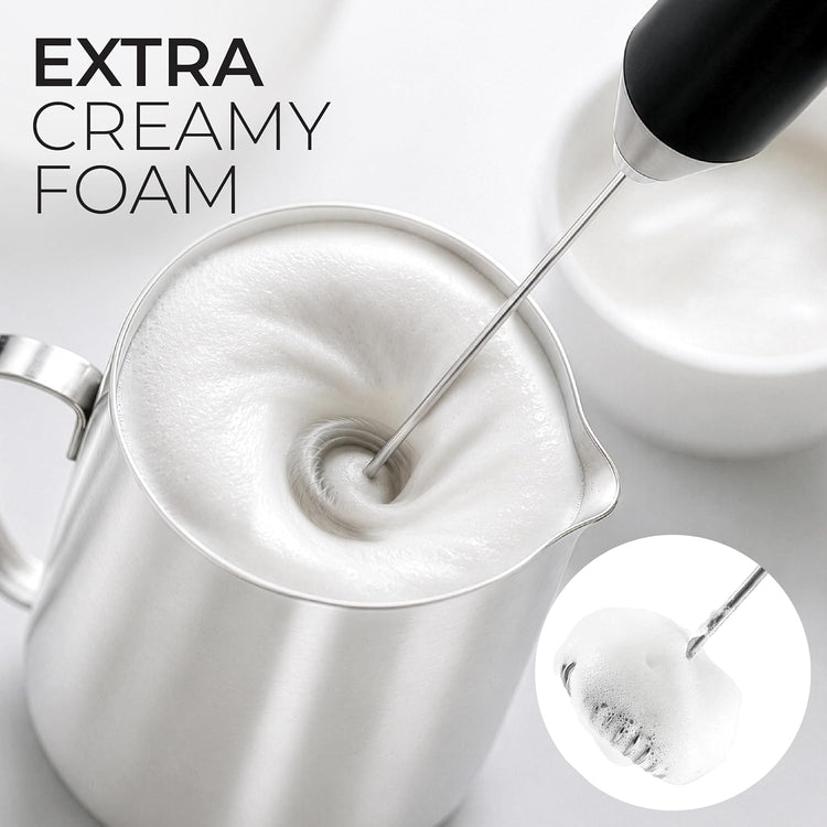 Handheld milk frother
