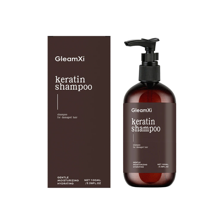 Keratin Shampoo Oil Control Silky Smoothing Hair anti Frizzy Refreshing Gentle Scalp Cleaner Tangle Free Hair Shampoo